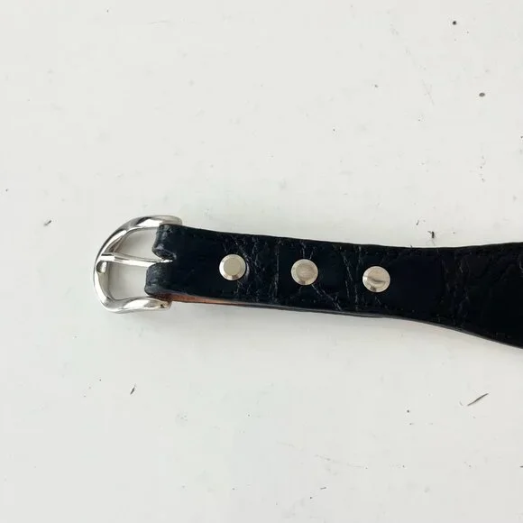 Rod Patrick Boots Mens Western Belt 1.5 in Taper 40 Genuine Black Caiman Leather - Picture 3 of 12